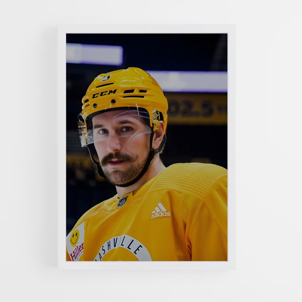 Poster La Lutte Jaune – affiche Hockey sur glace (vue 3)